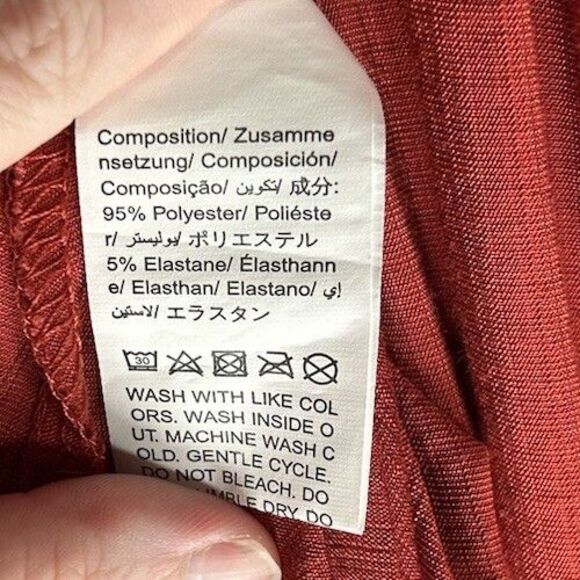 Shein Women’s Short Cuffed Sleeve Dress Rustic Burnt Orange Size XL - Picture 7 of 8